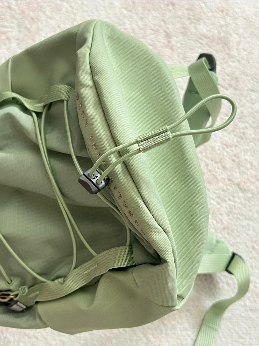 The North Face Borealis Mini Luxe Backpack - Misty Sage + Rose Gold